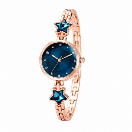 Reloj Rose Gold con Esfera Azul